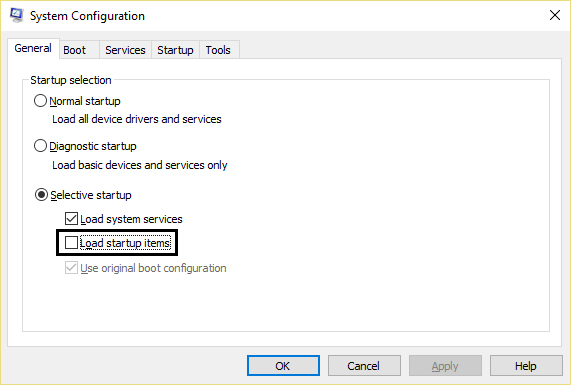 system configuration