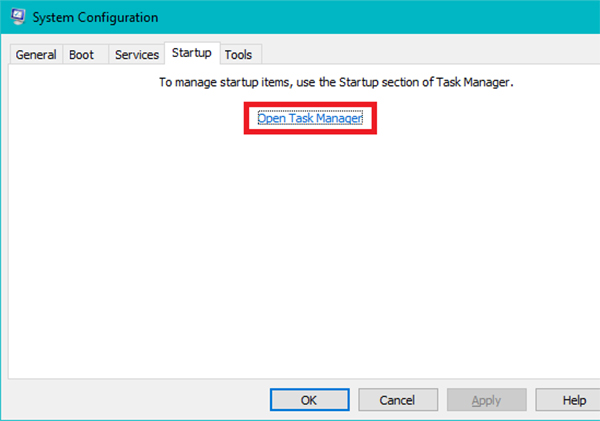 open task manager