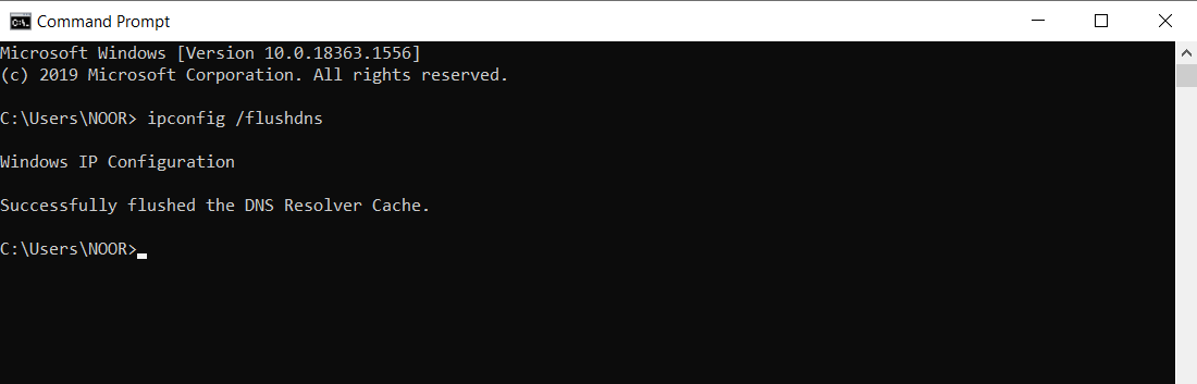 remove dns from windows successfully done